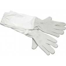 Перчатки защитные Superskin из натуральной кожи с нарукавниками "Серые L" (размер 9) (950)