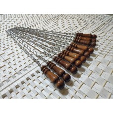 Шампур с деревянной ручкой нерж 50см