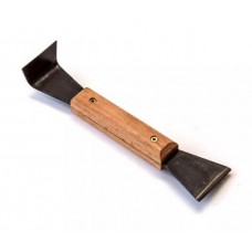 Стамеска калёная чёрная сталь ручка деревянная 200мм