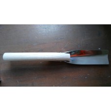 Лопатка для меда нержавеющая сталь, деревянная ручка, гнутое полотно