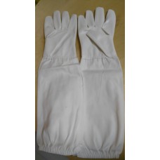 Перчатки "Белые XL" КОЖЗАМ с нарукавниками(размер 10)