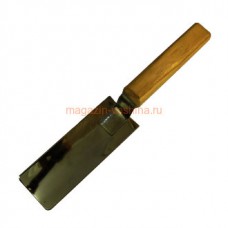 Лопатка для меда нержавеющая сталь, деревянная ручка (532)